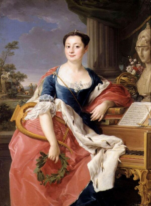Portrait of Princess Giacinta Orsini Buoncampagni Ludovisi by Pompeo Batoni, hand-painted oil painting reproduction