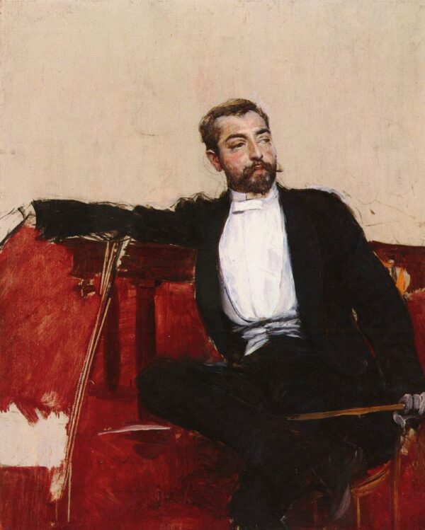 L’uomo Dallo Sparato by Giovanni Boldini, hand-painted oil painting reproduction