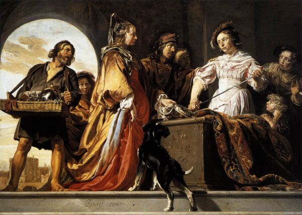 The Discovery of Achilles among the Daughters of Lycomedes by Jan de Bray, hand-painted oil painting reproduction
