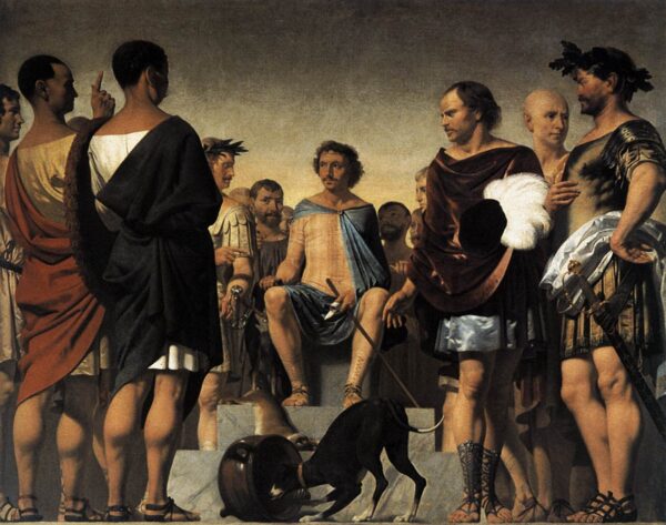 Lycurgus Demonstrates the Benefits of Education by Caesar van Everdingen, hand-painted oil painting reproduction