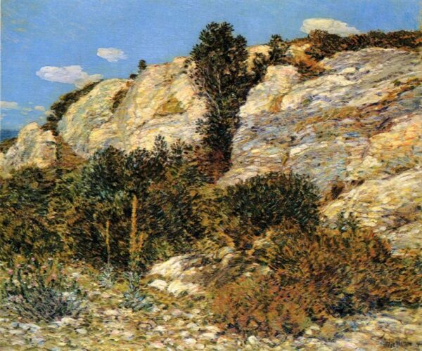 Lyman’s Ledge, Appledore by Frederick Childe Hassam, hand-painted oil reproduction