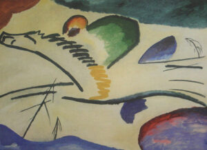 Lyrical by Wassily Kandinsky, hand-painted oil painting reproduction