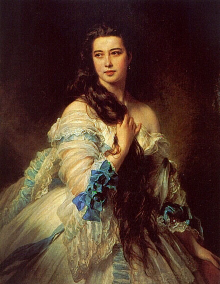 Madame Barbe de Rimsky-Korsakov by Franz Xavier Winterhalter, hand-painted oil reproduction