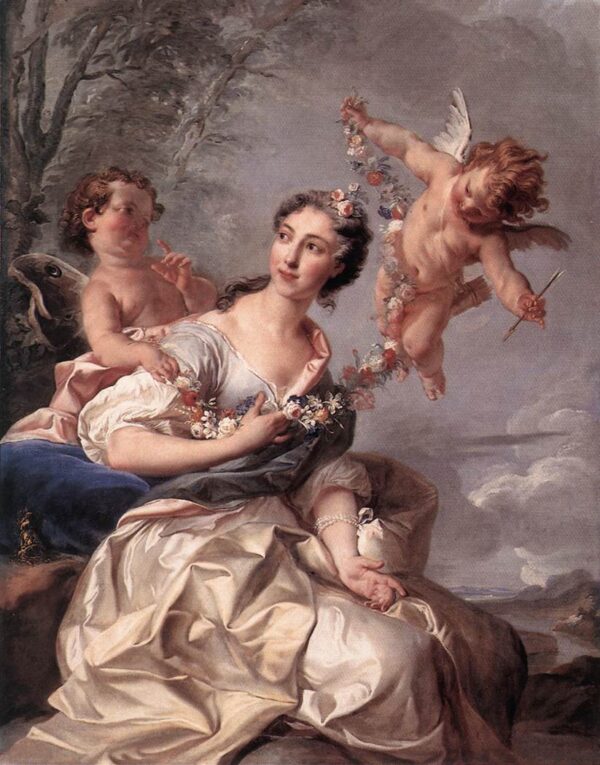 Madame de Bourbon-Conti by Noel Nicolas Coypel, hand-painted oil painting reproduction