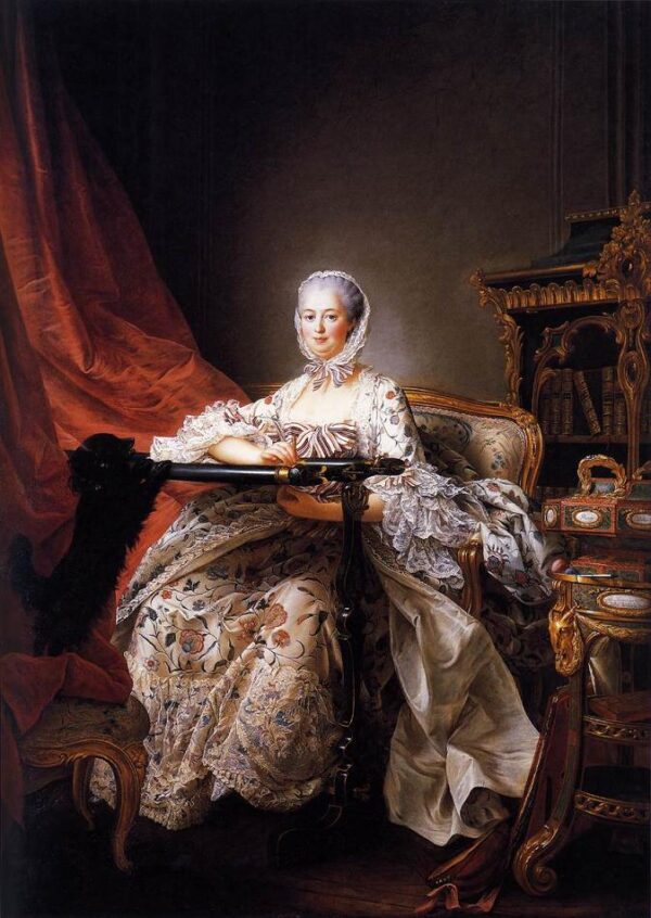 Madame de Pompadour by François-Hubert Drouais, hand-painted oil painting reproduction
