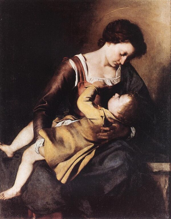 Madonna by Orazio Gentileschi, hand-painted oil painting reproduction
