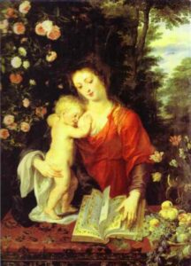 Madonna and child by Peter Paul Rubens, hand-painted oil painting reproduction
