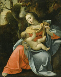 Madonna And Child by Simon Vouet, hand-painted oil painting reproduction