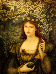 Madonna Pietra degli Scrovigni by Marie Spartali Stillman, hand-painted oil painting reproduction