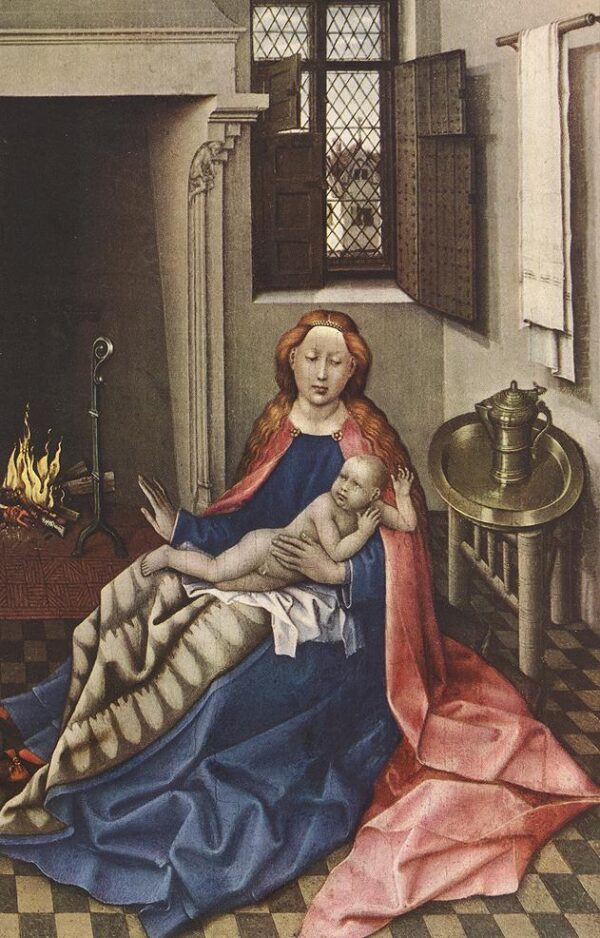 Madonna With The Child by Robert Campin, hand-painted oil painting reproduction