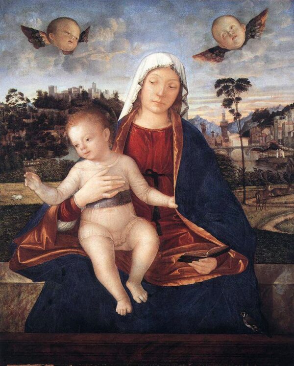 Madonna and Blessing Child by Vittore Carpaccio, hand-painted oil painting reproduction