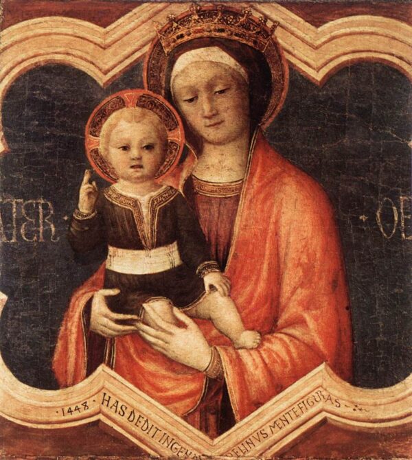 Madonna and Child by Jacopo Bellini, hand-painted oil painting reproduction