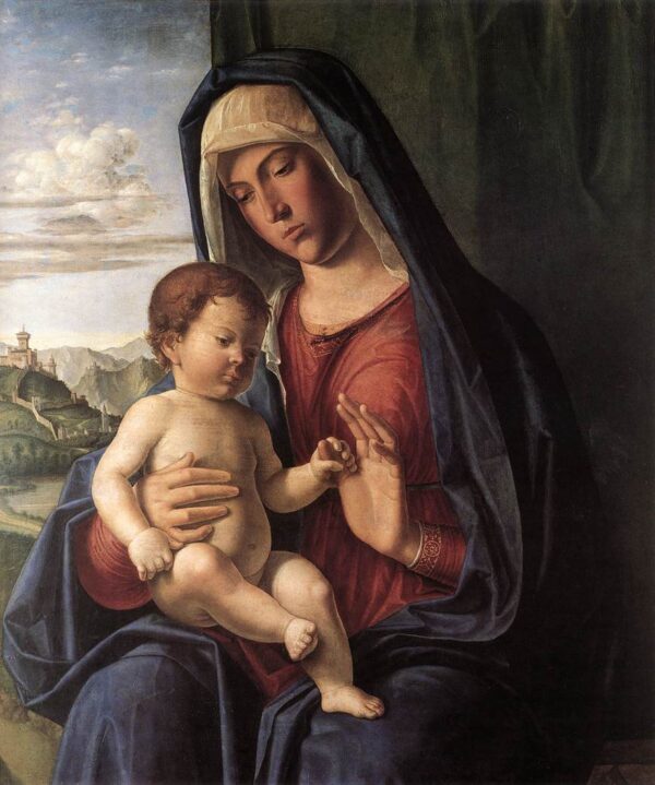 Madonna and Child by Cima da Conegliano, hand-painted oil painting reproduction