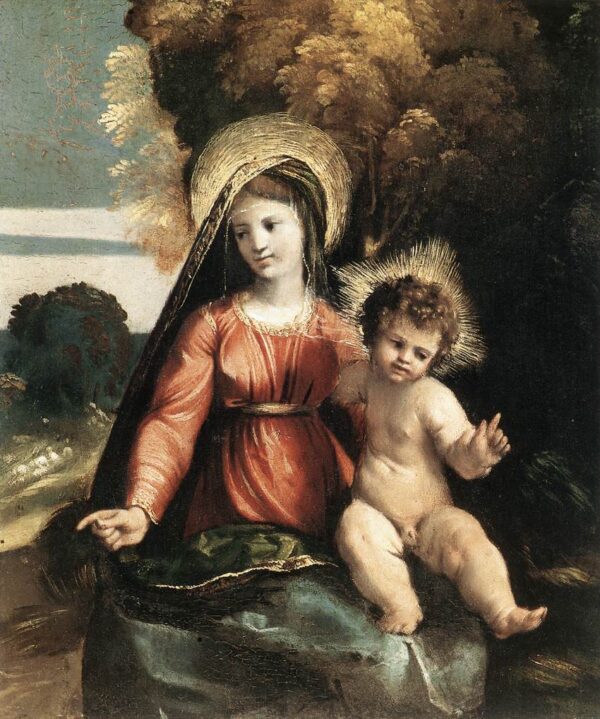 Madonna and Child by Dosso Dossi, hand-painted oil painting reproduction