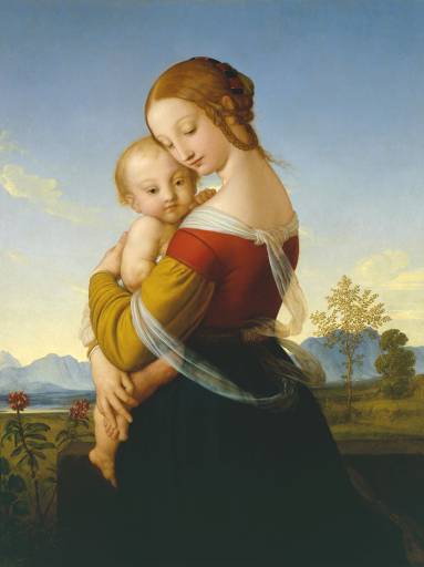 Madonna and Child by William Dyce, hand-painted oil reproduction