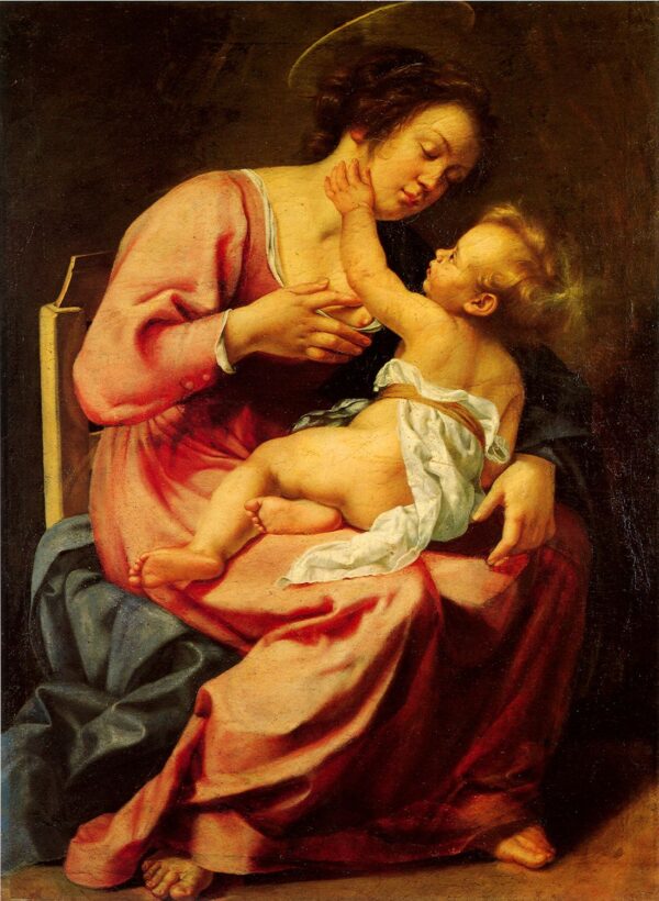 Madonna and Child by Artemisia Gentileschi, hand-painted oil painting reproduction