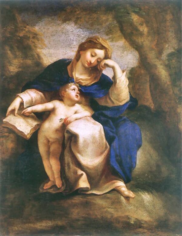 Madonna and Child by Jerzy Siemiginowski-Eleuter, hand-painted oil painting reproduction
