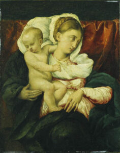 Madonna and Child by Jacopo Bassano, hand-painted oil painting reproduction