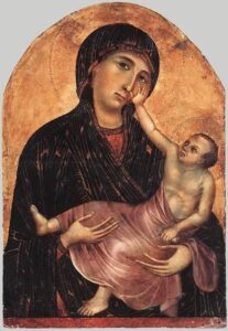 Madonna and Child by Duccio di Buoninsegna, hand-painted oil painting reproduction