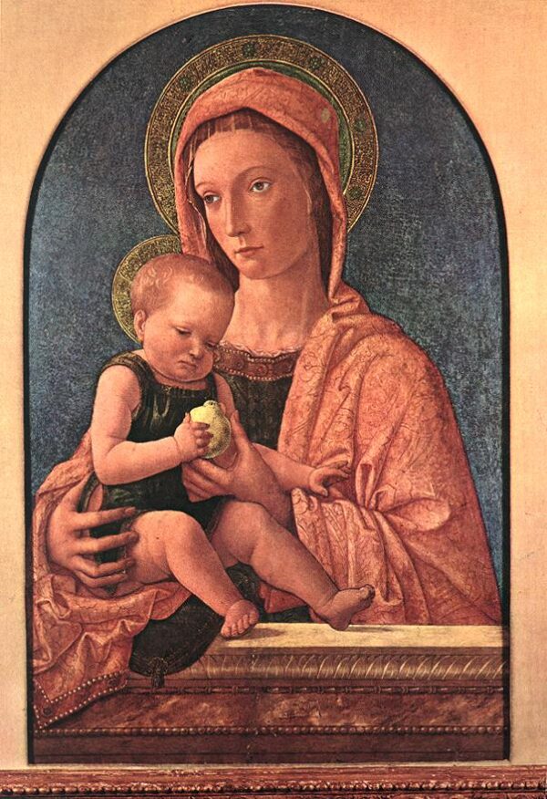 Madonna and Child v by Giovanni Bellini, hand-painted oil painting reproduction