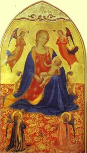 Madonna and Child with Angels by Fra Angelico, hand-painted oil painting reproduction