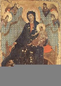 Madonna of the Franciscans by Duccio di Buoninsegna, hand-painted oil painting reproduction