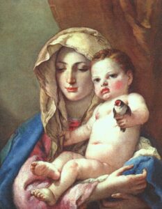 Madonna of the Goldfinch by Giovanni Battista Tiepolo, hand-painted oil painting reproduction