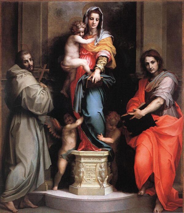 Madonna of the Harpies by Andrea del Sarto, hand-painted oil painting reproduction