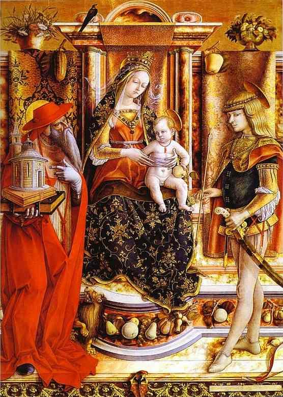 Madonna of the Swallow by Carlo Crivelli, hand-painted oil reproduction