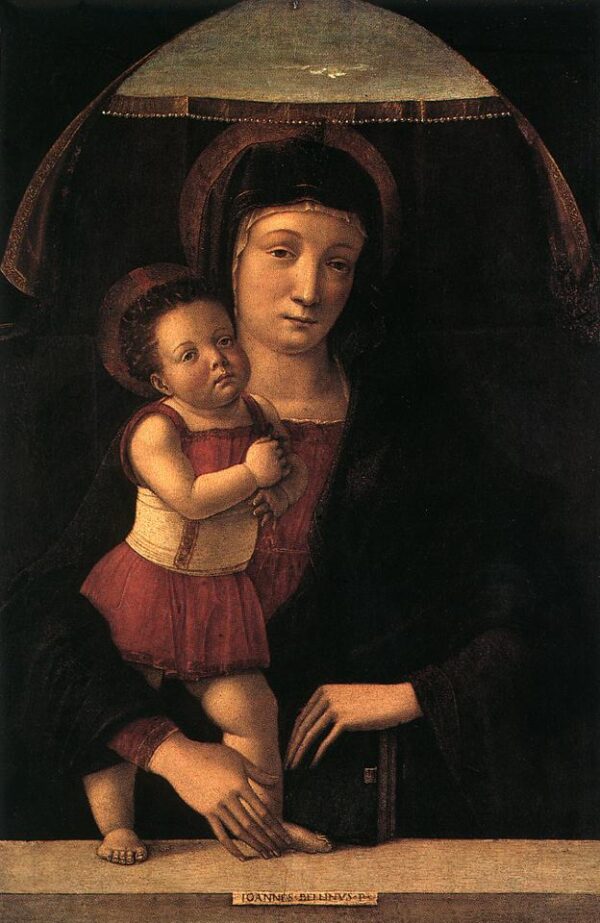 Madonna with Child by Giovanni Bellini, hand-painted oil painting reproduction