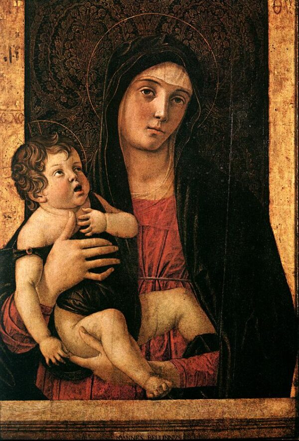 Madonna with Child c by Giovanni Bellini, hand-painted oil painting reproduction
