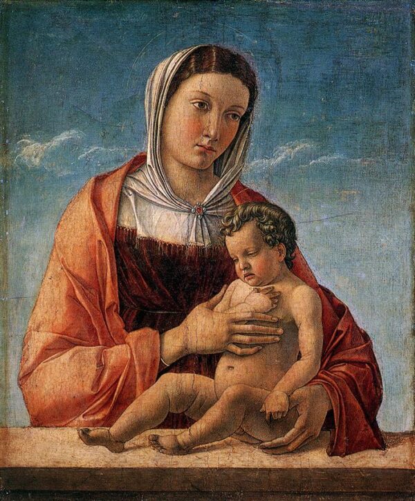 Madonna with the Child d by Giovanni Bellini, hand-painted oil painting reproduction