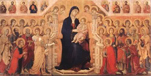 Maest by Duccio di Buoninsegna, hand-painted oil reproduction
