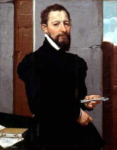 The Oratorian Giovan Pietro Maffeis by Giovanni Battista Moroni, hand-painted oil painting reproduction