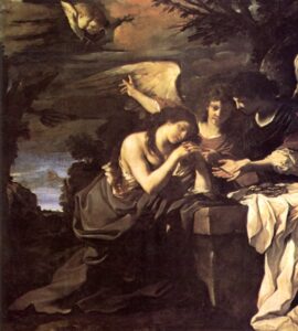 Magdalen and Two Angels by Guercino, hand-painted oil painting reproduction