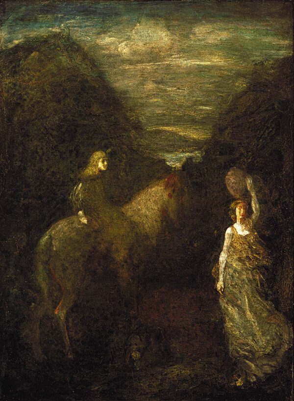 Image of King Cophetua and the Beggar Maid by Albert Pinkham Ryder, hand-painted oil painting reproduction