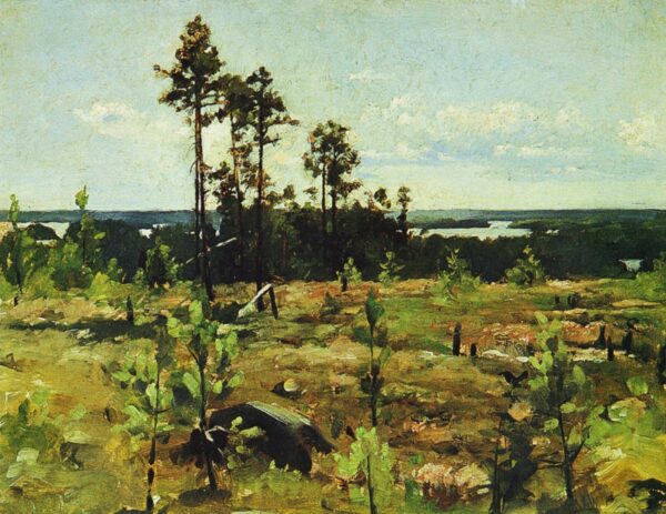 Maisema Pernajan Fantsnasista by Gunnar Berndtson, hand-painted oil painting reproduction