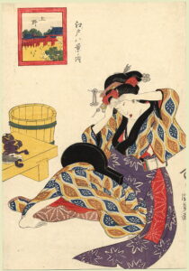 Make-up by Utagawa Kunisada, hand-painted oil painting reproduction