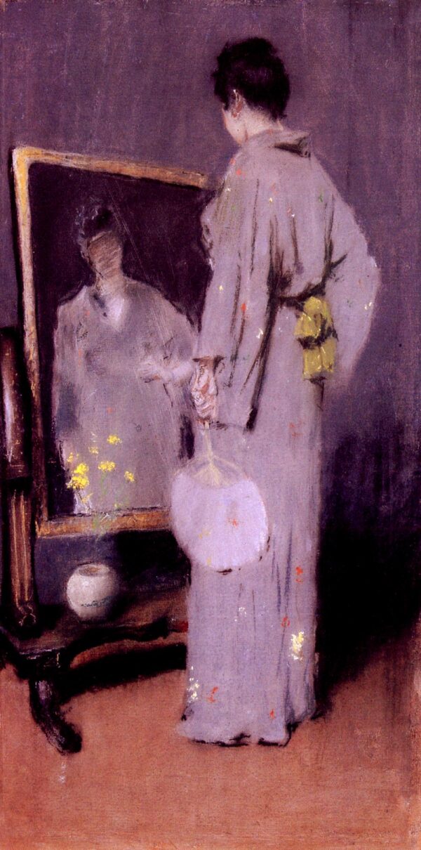 Making Her Toilet by William Merritt Chase, hand-painted oil painting reproduction