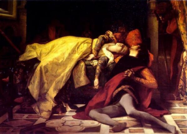 The Death of Francesca da Rimini and Paolo Malatesta by Alexandre Cabanel, hand-painted oil painting reproduction