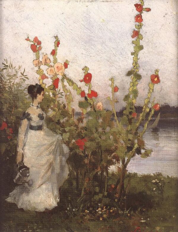 Mallows by Pál Szinyei Merse, hand-painted oil painting reproduction