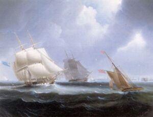 Man ‘O War by James E Buttersworth, hand-painted oil painting reproduction