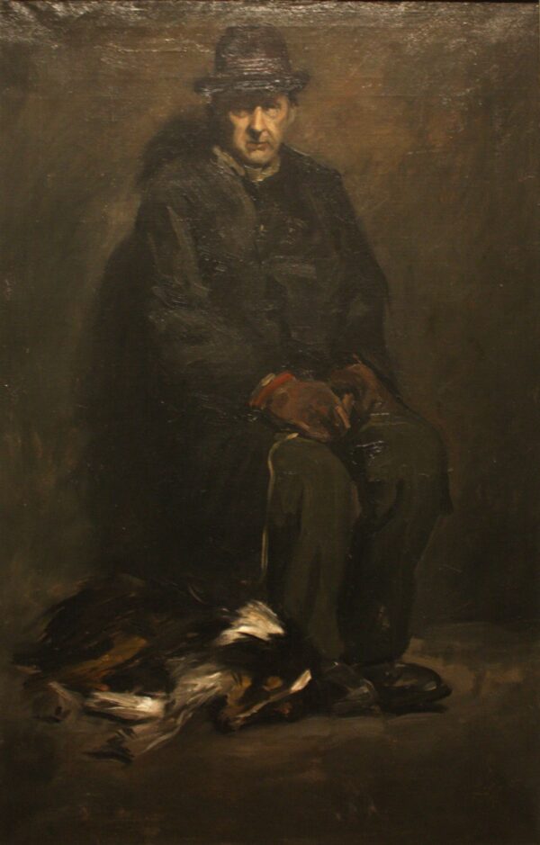 Man and Dog by George Bellows, hand-painted oil painting reproduction