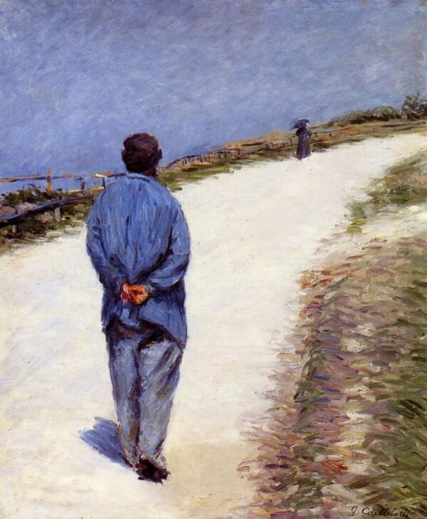Man in a Smock by Gustave Caillebotte, hand-painted oil painting reproduction