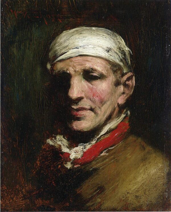 Man with Bandana by William Merritt Chase, hand-painted oil painting reproduction