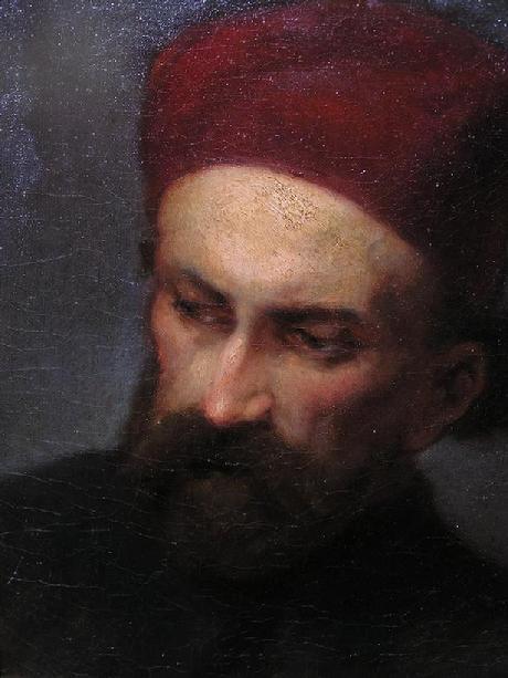 Man with Red Hat by Gabriel Cornelius Ritter von Max, hand-painted oil reproduction