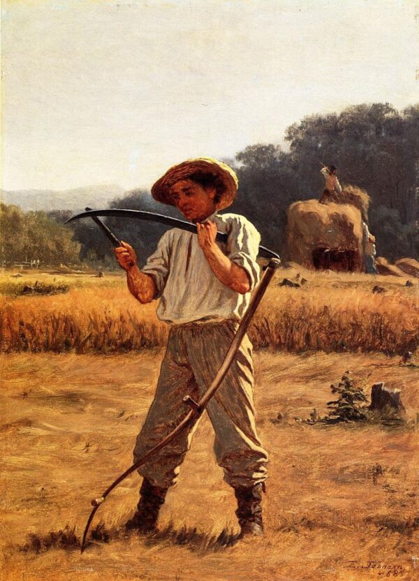 Man with Scythe by Eastman Johnson, hand-painted oil painting reproduction