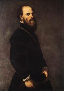 Man with a Golden Lace by Tintoretto, hand-painted oil painting reproduction