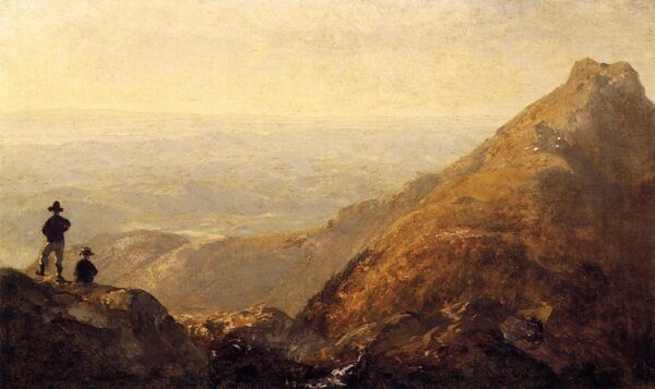 A Sketch of Mansfield Mountain by Sanford Robinson Gifford, hand-painted oil painting reproduction