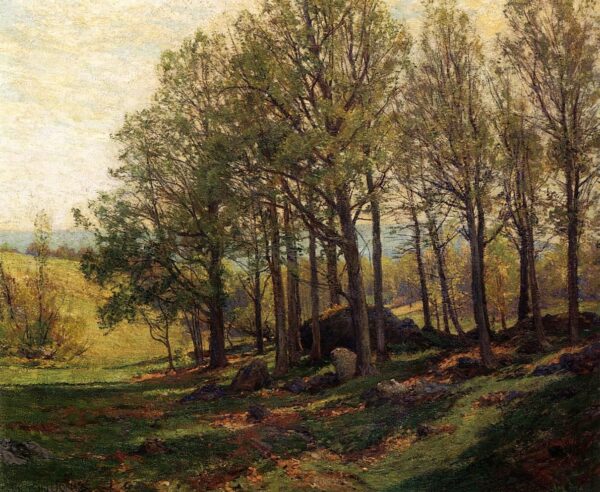 Maples in Spring by Hugh Bolton Jones, hand-painted oil painting reproduction